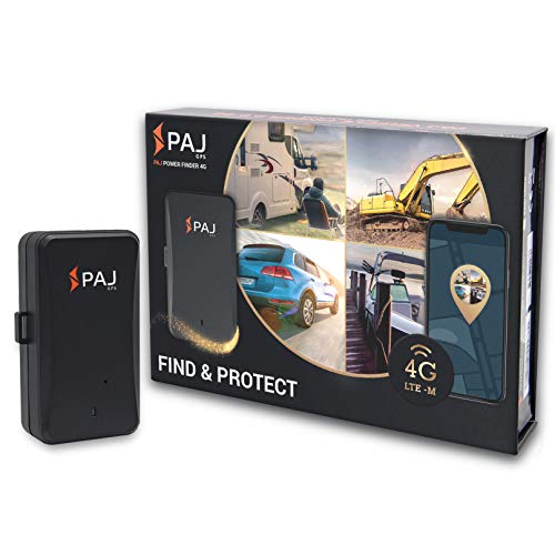 Power Finder 4G de PAJ GPS- Localizador GPS para Coches, Botes, maquinaria y Camiones con imán- hasta 90 días de duración de la batería- Rastreador GPS Profesional con tecnología 4G LTE