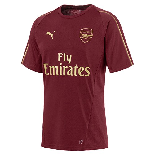 PUMA Camiseta de Entrenamiento del Arsenal FC SS con el Logotipo del patrocinador EPL, Hombre, Camiseta, 753265-1, Granada, S