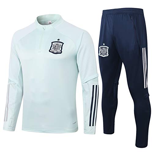 QJY España Equipo Jersey, Uniforme de Clubes, Camiseta de Manga Larga, Traje de Entrenamiento, Traje de Competencia, Traje de 2 Piezas, Ropa Deportiva de Arsenal (Color : A, Size : M)