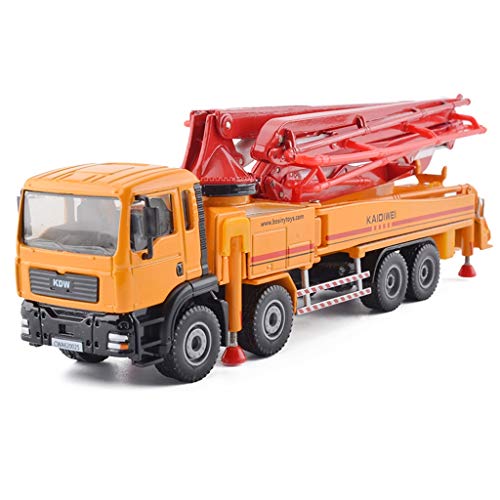 RENJUN Modelo de Coche 1:55 Bomba de hormigón camión simulación aleación de fundición a Troquel Juguete joyería ingeniería vehículo colección de Joyas 23x4.5x80 CM (Color : Orange)
