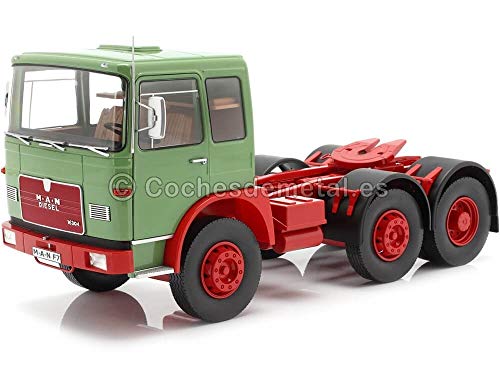Road Kings 1972 Camion M.A.N. 16304 (F7) Tres Ejes Verde-Rojo 1:18 180052