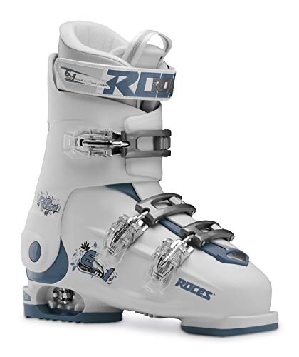 Roces Idea Free Botas de esquí Ajustables, Unisex niños, Blanco y Verde, 36-40