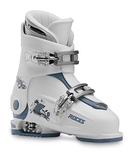 Roces Idea UP Botas de esquí Ajustables, Unisex niños, Blanco y Verde, 30-35