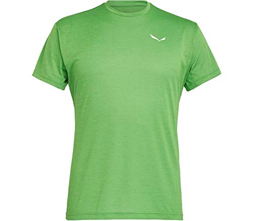 SALEWA Camiseta para Hombre Puez Melange Dry M S/S tee Shirt, Hombre, Camisas y Camisetas, 00-0000026537, Pale Frog Melange, Medium