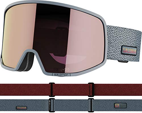 Salomon Lo Fi Sigma Grey Silverpink Snow Goggles - One Size Fits All