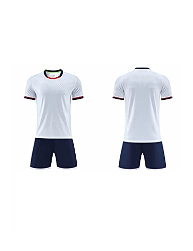SHDBHD Camiseta de fútbol Ropa de Entrenamiento,Camisetas Deportivas de Fútbol para Adultos y Niños Camiseta y Pantalón Corto