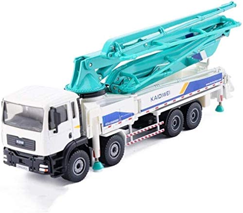 Simulación de aleación de tamaño de los niños de camión Bomba de hormigón camión de Juguete Modelo de Coche de ingeniería Modelo de Coche: 23 × 4,5 × 5,5 cm (Color : Blue)