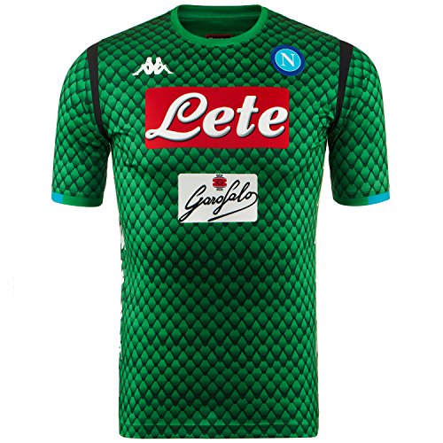 SSC Napoli Camiseta de portero local réplica verde fantasía, verde , xl