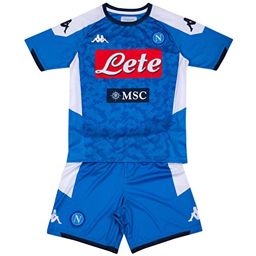 SSC Napoli Kit de primera equipación para niños temporada 2019/2020, Azul, 5 años