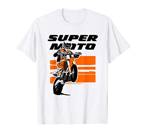 Supermoto Supermotard Enduro Moto Cross Camiseta