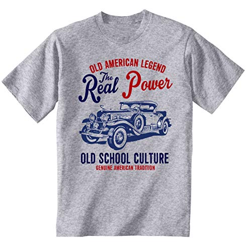 Teesandengines Cadillac v 16 Roadster 1930 Real Power Camiseta Gris para Hombre de Algodon Size Medium
