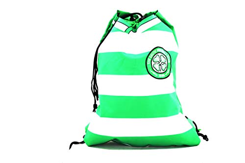 USP Celtic FC Official Licensed Premium Drawstring Bolsa, Unisex Adulto, Verde Claro y Blanco, 38 x 53.5 cm