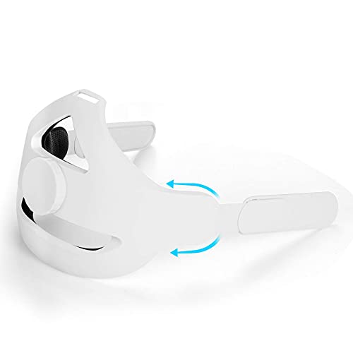 Vakdon - Correa de cabeza para casco Oculus Quest 2, repuesto para correa Elite Strap, reduce la presión de la cabeza y hace más cómoda, accesorios VR para Oculus Quest 2 (blanco)