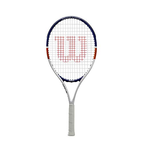 Wilson Raqueta de tenis, Roland Garros Elite Competition, Blanco/azul/naranja, WR038910H