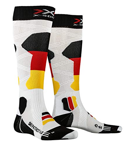 X-Socks Calcetines de esquí unisex Patriot 4.0 Germany, Unisex adulto, Calcetines., XS-SS46W19U-T024-39/41, Fabricado en Alemania., 39-41