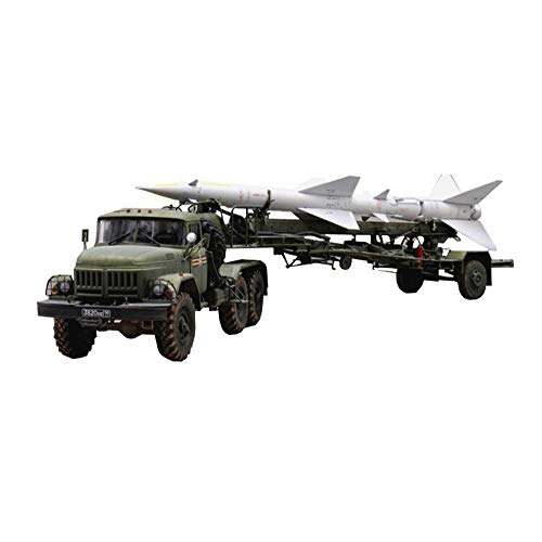 X-Toy Kits De Modelos De Plástico De Rompecabezas De Vehículos Militares, Escala 1/35, Modelo De Guía Ruso Zil-131V Remolcado PR-11 SA-2, 16,5 X 3,3 Pulgadas