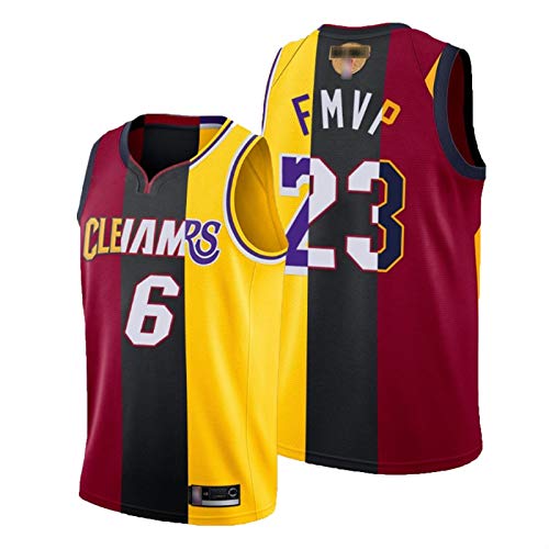 XZDM Camiseta De Baloncesto Lebron James para Hombre, Lakers - Cleveland Cavaliers - Camiseta De Uniforme De Baloncesto De Miami Heat # 6# 23 FMVP, Camiseta Sin Mangas U FMVP-XXL