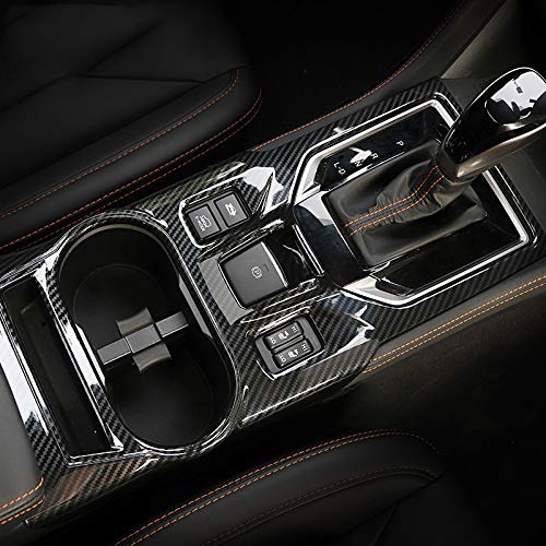 ZGYCYDLX Autopartes For 2018 2019 Subaru XV Crosstrek W/EPB Cambio de Engranaje de la Caja del Panel de superposición de Fibra de Carbono del Interior del Tablero de Instrumentos Accesorios Cubierta