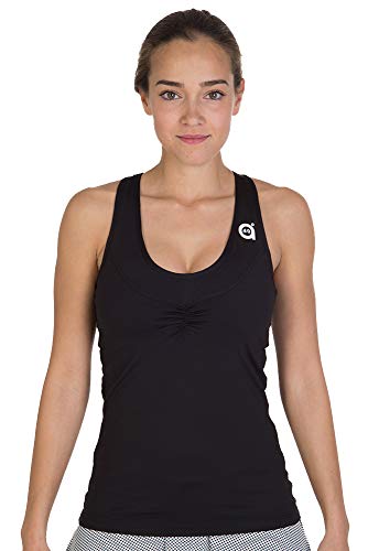 a40grados Sport & Style, Camiseta Cuento, Color Negro, Mujer, Tenis y Padel (Paddle) (38 S)