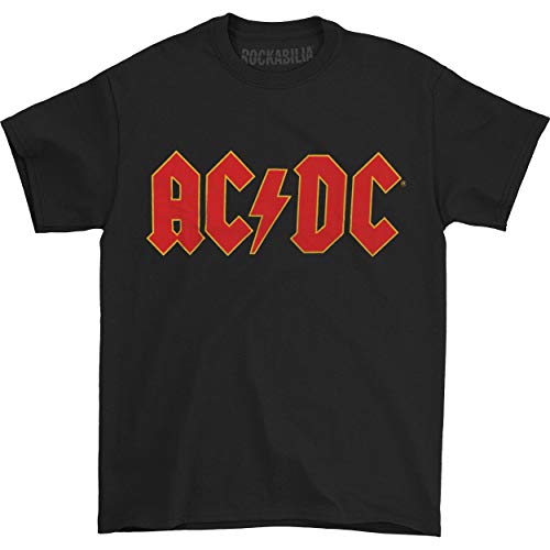 AC / DC AC DC negros hombre camiseta clásica roja logotipo Rock Or Bust oficial