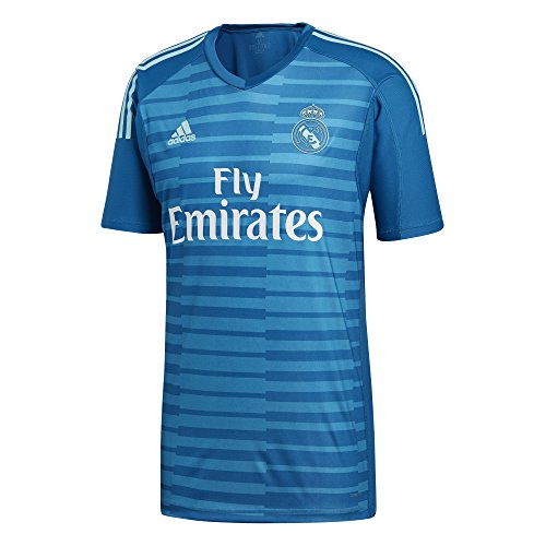 adidas 18/19 Real Madrid Away Shortsleeve Camiseta de Portero, Hombre, Azul (agufue/azuuni), S