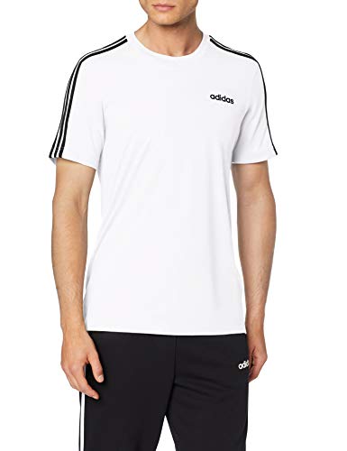 adidas E 3S tee T-Shirt, Hombre, White/Black, M