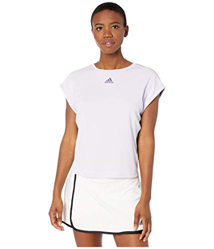 adidas Heat.rdy - Camiseta de tenis para mujer - GLL29, Camiseta de tenis HEAT.RDY, M, Tintado púrpura/Tech púrpura