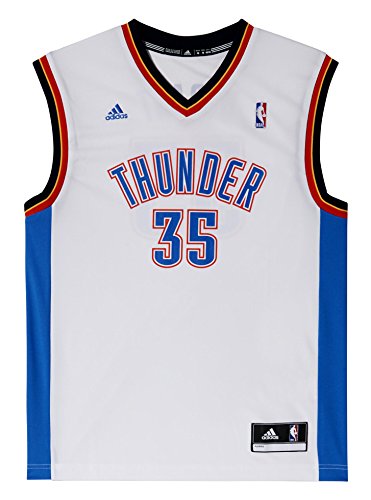 adidas INT Replica JRSY Camiseta de Baloncesto NBA Oklahoma City Thunder, Hombre, Blanco, XS