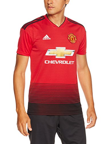 adidas MUFC H JSY Camiseta 1ª equipación Manchester United FC, Hombre, Rojrea/Negro, XL