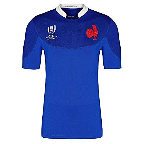 Aitry Copa del Mundo Francia Camiseta de fútbol Local Camiseta de algodón de Manga Corta para Hombres y Mujeres Adultos