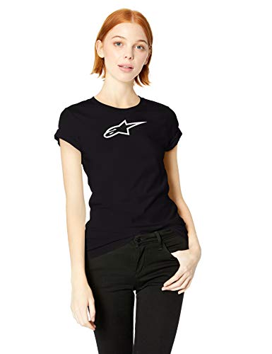 Alpinestar Women's Ageless tee Camiseta de Manga Corta con Logo de Corte Moderno, Mujer, Black, S