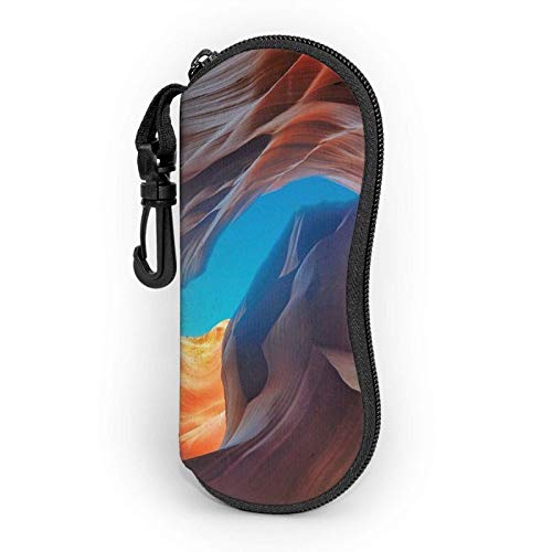 Antelope Canyon - Funda suave para gafas de sol para mujer y hombre, ultraligera y portátil, con mosquetón.