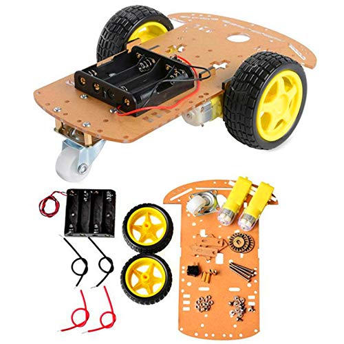 AptoFun 2WD Motor Smart Car Chassis for Arduino- with 2 Gear Motor and Battery Box