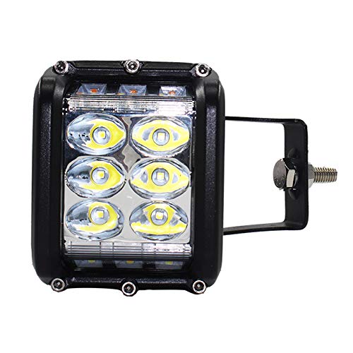 Asdomo Foco LED de 45 W, cubo de luz de trabajo, foco de conducción, luces antiniebla para camiones, carretillas elevadoras todoterreno.