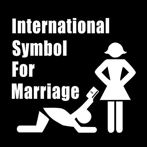 A/X Sticker de Carro 14 CM * 13 CM Símbolo Internacional para el Matrimonio Etiqueta engomada del Coche Etiqueta de la Ventana del vehículo S9-0059   Plata