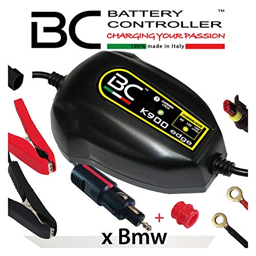 BC Battery Controller BC K900 EDGE, Cargador de baterías y Mantenedor Inteligente para Motos BMW con sistema CAN-Bus, y para todas las baterías 6V/12V de Plomo-Ácido, 1 Amp