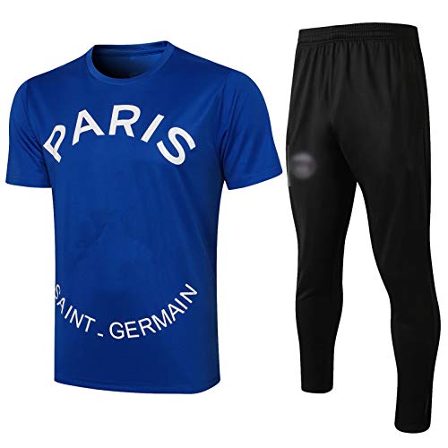 BVNGH Traje de Entrenamiento de Camiseta de fútbol de París, 2021 Nuevas Temporadas de Moda para Hombres Jerseys de fútbol, ​​Camiseta Transpirable y cómoda (S-XXL) XXL