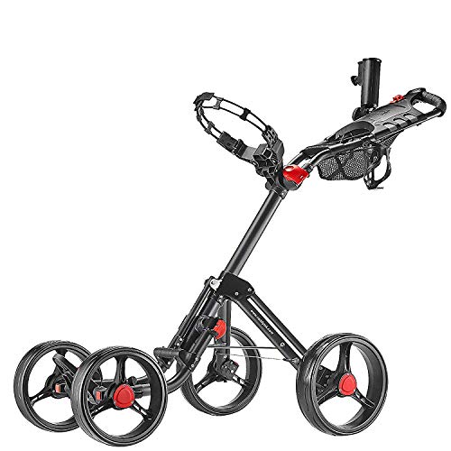 CaddyTek Carrito de golf 4 ruedas empuje cart Superlite Explorer
