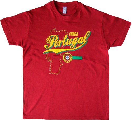 Camiseta – Collection Supporter – Forca Portugal – Fútbol – Adulto, rojo