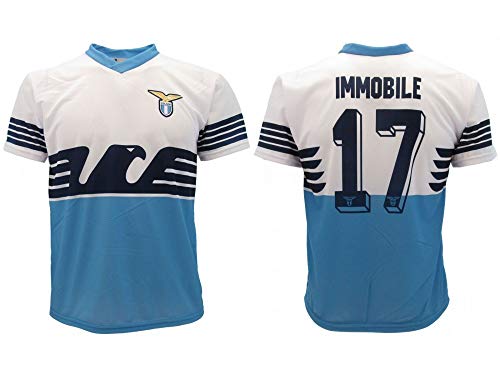 Camiseta de equipación oficial Lazio 2019, temporada 2018 2019, réplica autorizada Ciro número 17 SS Aquila Home