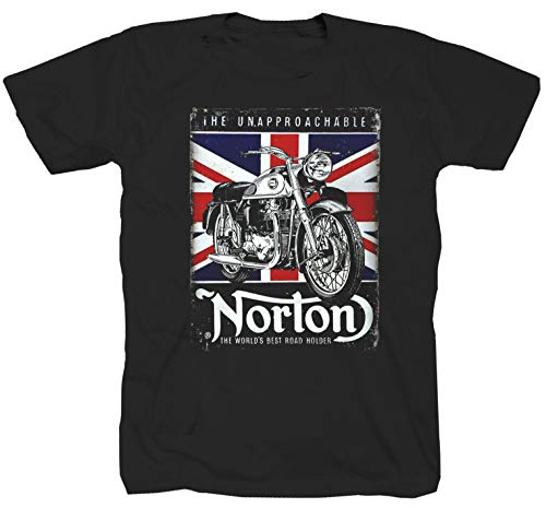 Camiseta de manga corta con diseño de Inglaterra, color negro Negro XXXL