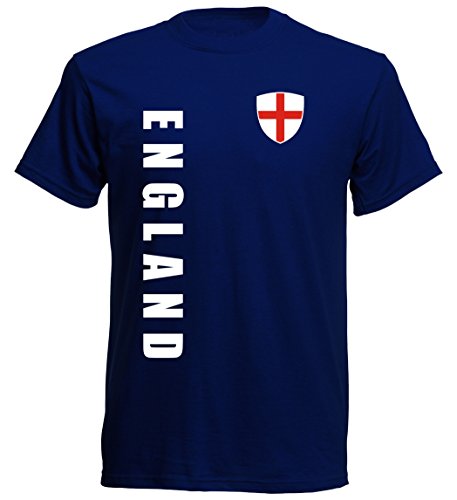 Camiseta para niños de la selección de Inglaterra – TS-10 – EM 2016 – Navy – Camiseta de fútbol Azul Oscuro 116 cm