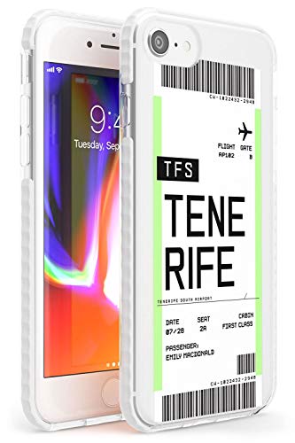 Case Warehouse embarque Personalizada Bono de Entrada: Tenerife Impact Funda para iPhone 7/8 / SE TPU Protector Ligero Phone Protectora con Personalizado Viajero