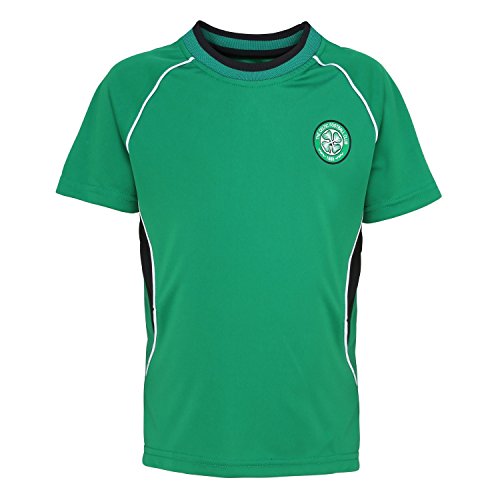 Celtic FC - Camiseta Oficial Manga Corta para niños - Fútbol/Deporte/Gym/Running (12/13 Años) (Verde)