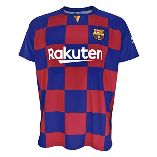Conjunto Camiseta y pantalón 1ª equipación FC. Barcelona 2019-20 - Replica Oficial con Licencia - Dorsal Liso - 2 años