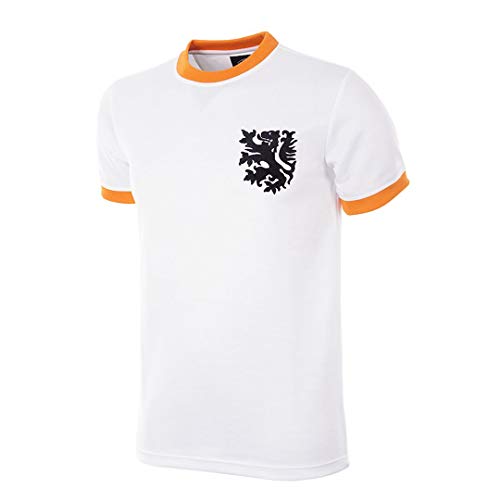 copa Holland World Cup Away 1978 Retro Football Shirt Camiseta de Cuello Redondo fútbol, Hombre, Blanco, M