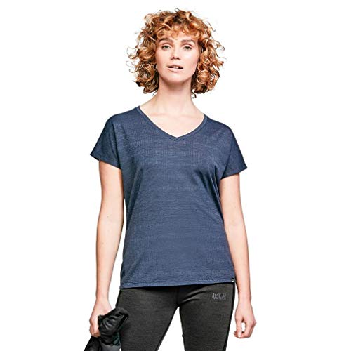 Cressi Explorer Optic Short Sleeve Crew Tech Camiseta, Mujer, Crepúsculo/Vintage Indigo, Talla 12