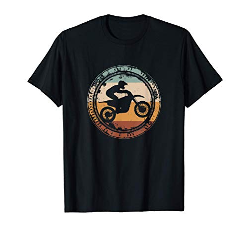 Dirt Bike Motocross Enduro Motocicleta Vintage Camiseta