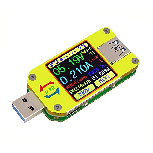 DollaTek UM34C Medidor de Voltaje USB Corriente de Voltaje Bluetooth Batería Cargador de energía Voltímetro Amperímetro Multímetro Probador