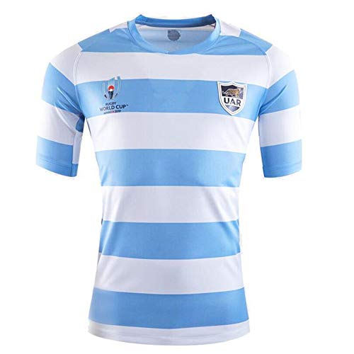 FANS LOVE 2019 Uniforme Copa Mundial De Fútbol Argentina Pumas RWC Rugby Fan De Deporte Jersey Camiseta Blue-S